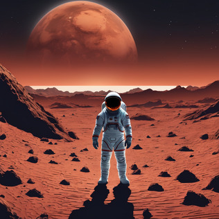 Astronaut on mars